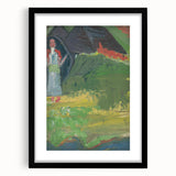 Expressionist Landscape – Girl in Front of a Shepherd’s Hut Print