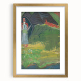Expressionist Landscape – Girl in Front of a Shepherd’s Hut Print