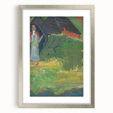 Expressionist Landscape – Girl in Front of a Shepherd’s Hut Print