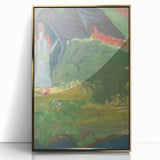 Expressionist Landscape – Girl in Front of a Shepherd’s Hut Print