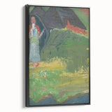 Expressionist Landscape – Girl in Front of a Shepherd’s Hut Print