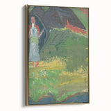 Expressionist Landscape – Girl in Front of a Shepherd’s Hut Print