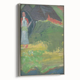 Expressionist Landscape – Girl in Front of a Shepherd’s Hut Print