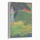 Expressionist Landscape – Girl in Front of a Shepherd’s Hut Print
