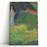 Expressionist Landscape – Girl in Front of a Shepherd’s Hut Print