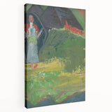 Expressionist Landscape – Girl in Front of a Shepherd’s Hut Print