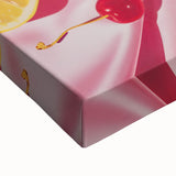 Large art featuring a close-up landscape painting in black and white on stretched canvas, suitable for bedroom wall decor.