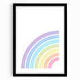 Playroom Wall Art - Minimalist Pastel Rainbow Kids Room Print