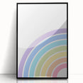 Playroom Wall Art - Minimalist Pastel Rainbow Kids Room Print