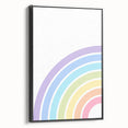 Playroom Wall Art - Minimalist Pastel Rainbow Kids Room Print