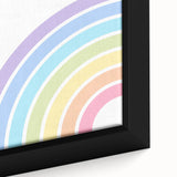 Playroom Wall Art - Minimalist Pastel Rainbow Kids Room Print