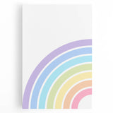 Playroom Wall Art - Minimalist Pastel Rainbow Kids Room Print