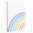 Playroom Wall Art - Minimalist Pastel Rainbow Kids Room Print