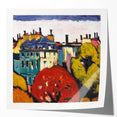 Modern Wall Art of Paris Cityscape - Vibrant Abstract Contemporary Art Print