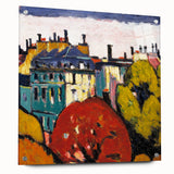 Modern Wall Art of Paris Cityscape - Vibrant Abstract Contemporary Art Print
