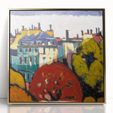 Modern Wall Art of Paris Cityscape - Vibrant Abstract Contemporary Art Print