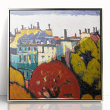 Modern Wall Art of Paris Cityscape - Vibrant Abstract Contemporary Art Print
