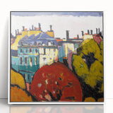 Modern Wall Art of Paris Cityscape - Vibrant Abstract Contemporary Art Print