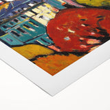Modern Wall Art of Paris Cityscape - Vibrant Abstract Contemporary Art Print