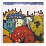 Modern Wall Art of Paris Cityscape - Vibrant Abstract Contemporary Art Print