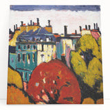 Modern Wall Art of Paris Cityscape - Vibrant Abstract Contemporary Art Print