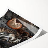 Extra large wall art featuring line art flowers in black on white background, ideal for large living room decor.