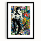Vibrant Pop Art Wall Art – Colorful Smile Canvas Print