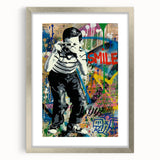 Vibrant Pop Art Wall Art – Colorful Smile Canvas Print