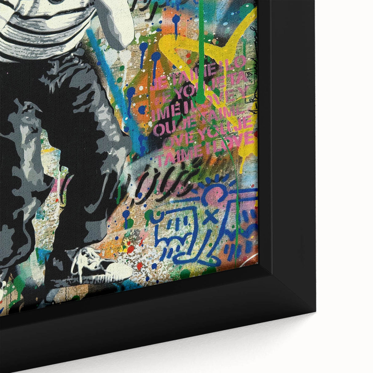Vibrant Pop Art Wall Art – Colorful Smile Canvas Print