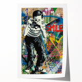 Vibrant Pop Art Wall Art – Colorful Smile Canvas Print
