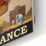 "Visit Paris Retro Travel Poster - Vintage France Wall Art"