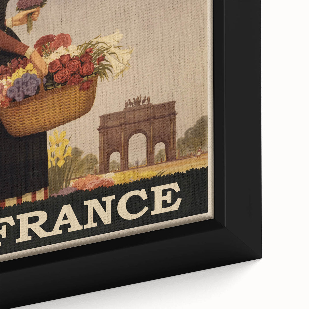 "Visit Paris Retro Travel Poster - Vintage France Wall Art"