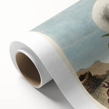 White Heron Realism Art Print - Audubon Birds of America Classic Illustration