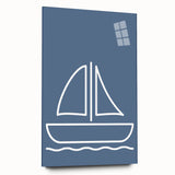 Minimalist Sailboat – Boys Room Wall Art