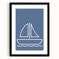 Minimalist Sailboat – Boys Room Wall Art