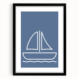 Minimalist Sailboat – Boys Room Wall Art