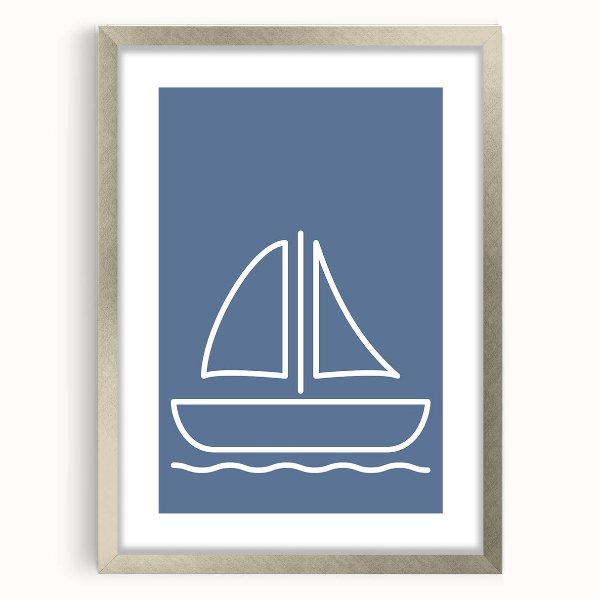 Minimalist Sailboat – Boys Room Wall Art