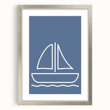 Minimalist Sailboat – Boys Room Wall Art