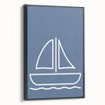 Minimalist Sailboat – Boys Room Wall Art