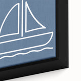 Minimalist Sailboat – Boys Room Wall Art