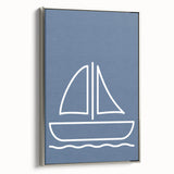 Minimalist Sailboat – Boys Room Wall Art