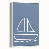 Minimalist Sailboat – Boys Room Wall Art