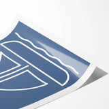 Minimalist Sailboat – Boys Room Wall Art