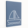 Minimalist Sailboat – Boys Room Wall Art