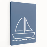Minimalist Sailboat – Boys Room Wall Art