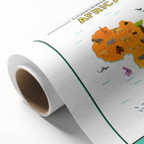Children’s Learning Art Print – Africa Continent Map for Kids