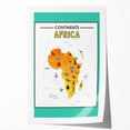 Children’s Learning Art Print – Africa Continent Map for Kids