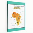 Children’s Learning Art Print – Africa Continent Map for Kids