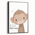 Playful Monkey Nursery Wall Art - Kids Room Decor Print