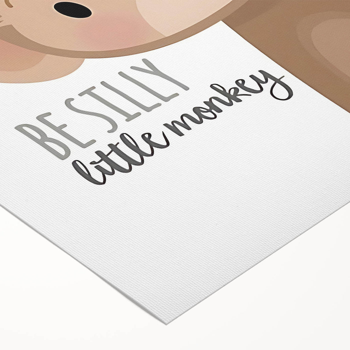 Playful Monkey Nursery Wall Art - Kids Room Decor Print